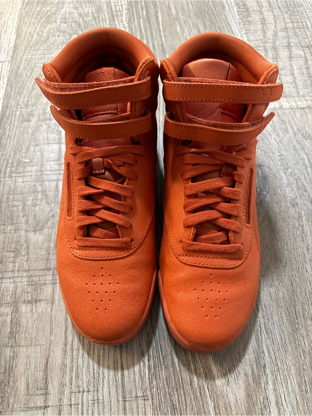 Reebok High-Top Sneakers - Orange Kids Size 5 Women Size 6.5